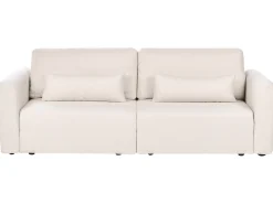 New Sofa rozkładana dla 3 osób VAXHOLM Boucle Jasnobeżowy ze schowkiem Sofy Z Funkcją Spania|Wszystkie Sofy