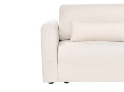 New Sofa rozkładana dla 3 osób VAXHOLM Boucle Jasnobeżowy ze schowkiem Sofy Z Funkcją Spania|Wszystkie Sofy