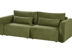 Sofa rozkładana dla 3 osób VAXHOLM Zielony ze schowkiem Sofy Z Funkcją Spania|Wszystkie Sofy