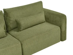 Sofa rozkładana dla 3 osób VAXHOLM Zielony ze schowkiem Sofy Z Funkcją Spania|Wszystkie Sofy