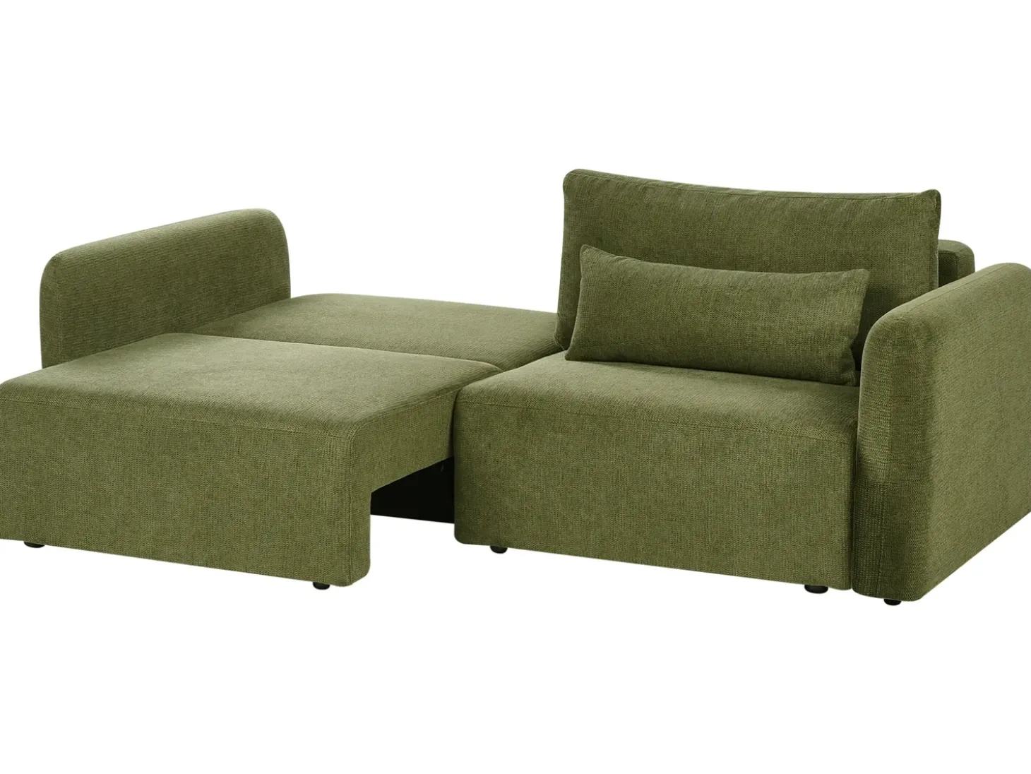 Sofa rozkładana dla 3 osób VAXHOLM Zielony ze schowkiem Sofy Z Funkcją Spania|Wszystkie Sofy