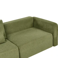 Sofa rozkładana dla 3 osób VAXHOLM Zielony ze schowkiem Sofy Z Funkcją Spania|Wszystkie Sofy