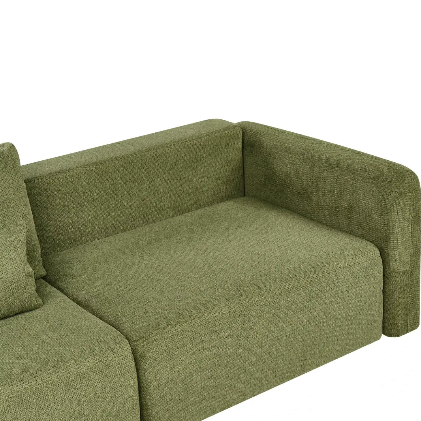 Sofa rozkładana dla 3 osób VAXHOLM Zielony ze schowkiem Sofy Z Funkcją Spania|Wszystkie Sofy