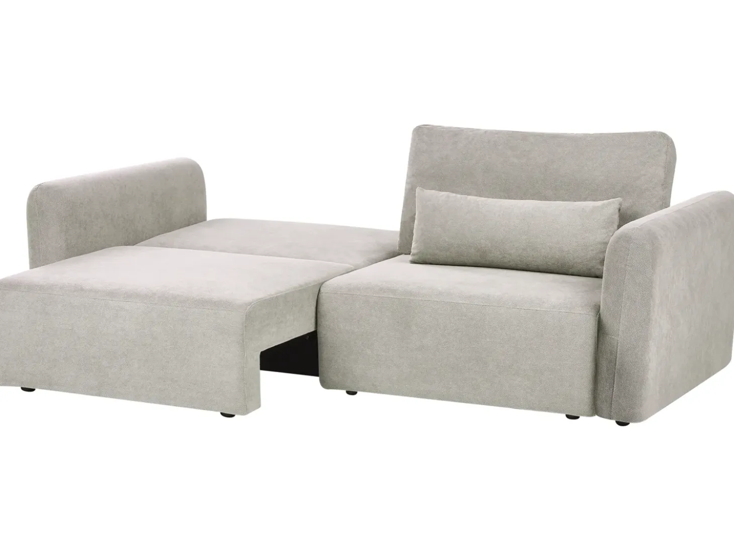 Online Sofa rozkładana dla 3 osób VAXHOLM Szary ze schowkiem Sofy Z Funkcją Spania|Wszystkie Sofy
