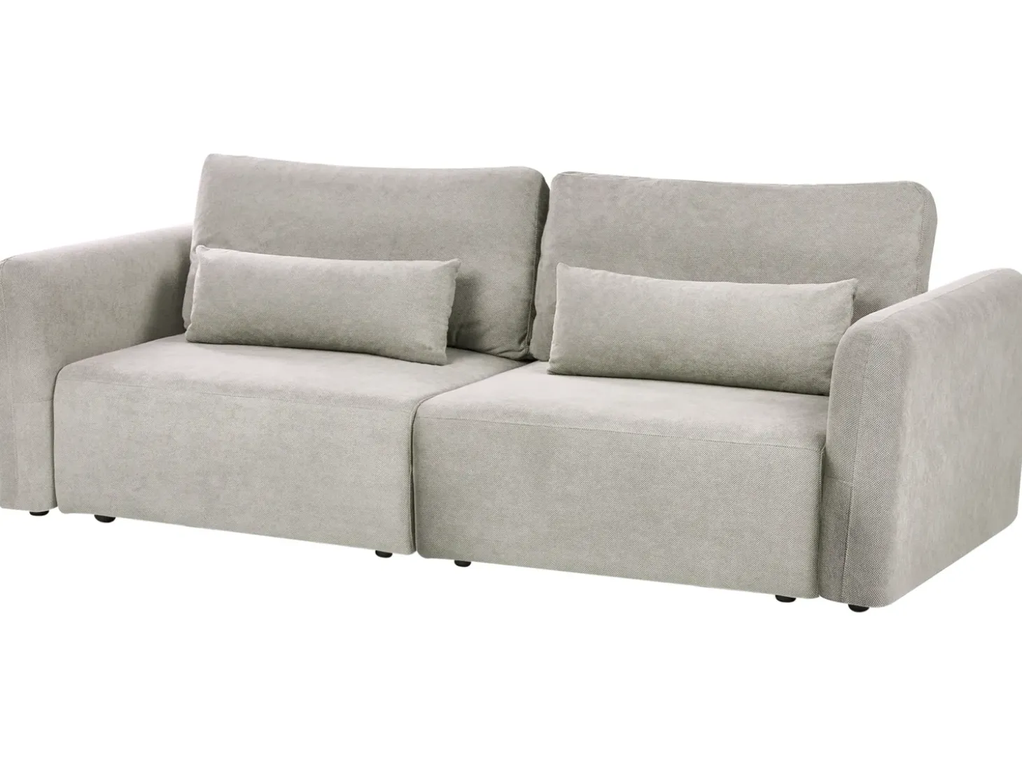 Online Sofa rozkładana dla 3 osób VAXHOLM Szary ze schowkiem Sofy Z Funkcją Spania|Wszystkie Sofy