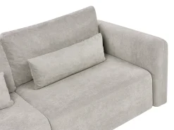 Online Sofa rozkładana dla 3 osób VAXHOLM Szary ze schowkiem Sofy Z Funkcją Spania|Wszystkie Sofy