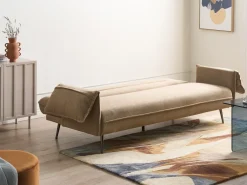 Sofa rozkładana dla 3 osób VAYLA Jasnobrązowy Sofy Z Funkcją Spania|Wszystkie Sofy
