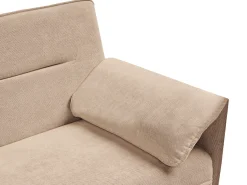 Sofa rozkładana dla 3 osób VAYLA Jasnobrązowy Sofy Z Funkcją Spania|Wszystkie Sofy