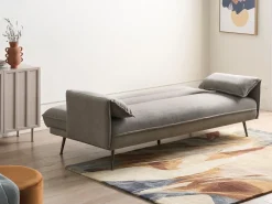 New Sofa rozkładana dla 3 osób VAYLA Szary Sofy Z Funkcją Spania|Wszystkie Sofy