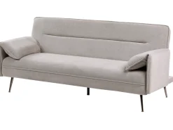 New Sofa rozkładana dla 3 osób VAYLA Szary Sofy Z Funkcją Spania|Wszystkie Sofy