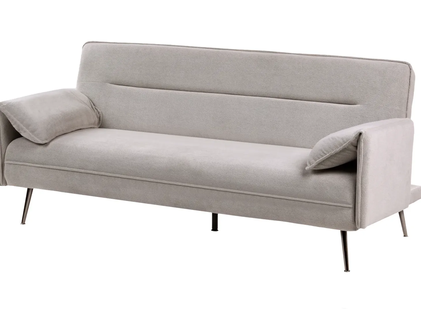 New Sofa rozkładana dla 3 osób VAYLA Szary Sofy Z Funkcją Spania|Wszystkie Sofy