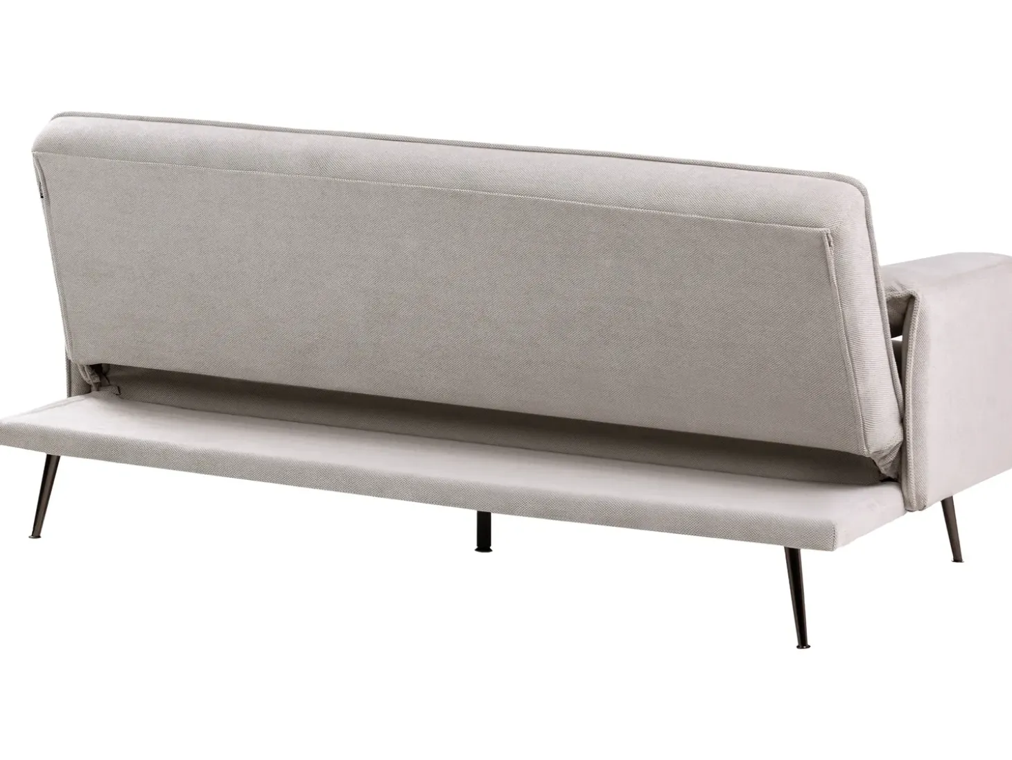New Sofa rozkładana dla 3 osób VAYLA Szary Sofy Z Funkcją Spania|Wszystkie Sofy