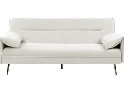 Discount Sofa rozkładana dla 3 osób VAYLA Złamana biel Sofy Z Funkcją Spania|Wszystkie Sofy