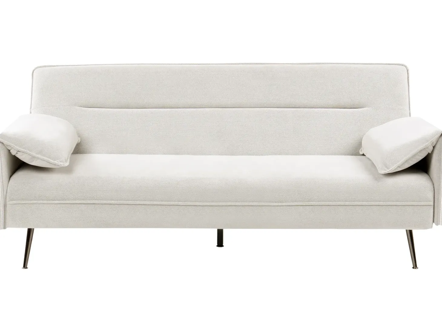 Discount Sofa rozkładana dla 3 osób VAYLA Złamana biel Sofy Z Funkcją Spania|Wszystkie Sofy