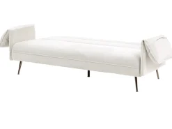 Discount Sofa rozkładana dla 3 osób VAYLA Złamana biel Sofy Z Funkcją Spania|Wszystkie Sofy