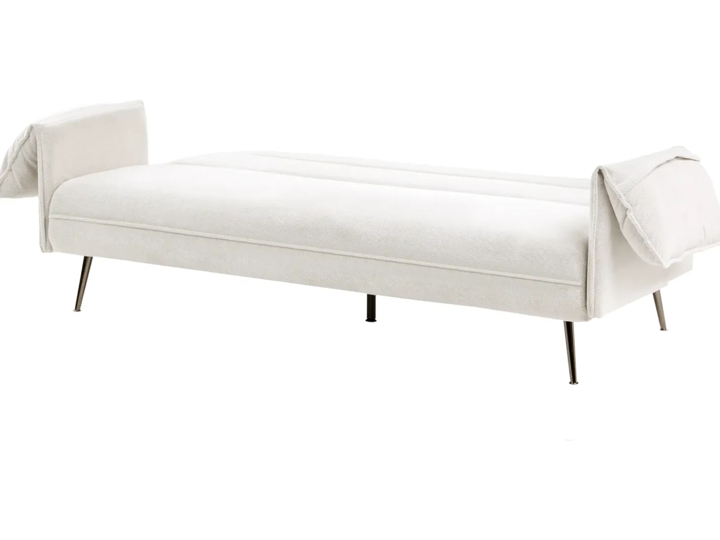 Discount Sofa rozkładana dla 3 osób VAYLA Złamana biel Sofy Z Funkcją Spania|Wszystkie Sofy