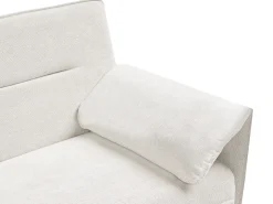 Discount Sofa rozkładana dla 3 osób VAYLA Złamana biel Sofy Z Funkcją Spania|Wszystkie Sofy