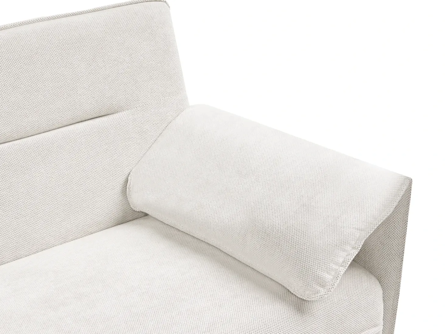Discount Sofa rozkładana dla 3 osób VAYLA Złamana biel Sofy Z Funkcją Spania|Wszystkie Sofy