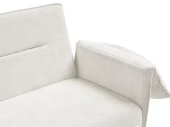 Discount Sofa rozkładana dla 3 osób VAYLA Złamana biel Sofy Z Funkcją Spania|Wszystkie Sofy