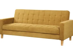 Outlet Sofa rozkładana dla 3 osób VEHKOO Musztardowy Sofy Z Funkcją Spania|Wszystkie Sofy