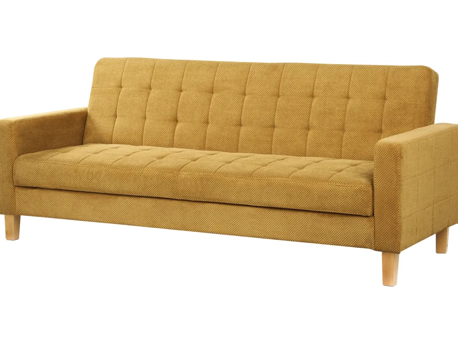 Outlet Sofa rozkładana dla 3 osób VEHKOO Musztardowy Sofy Z Funkcją Spania|Wszystkie Sofy