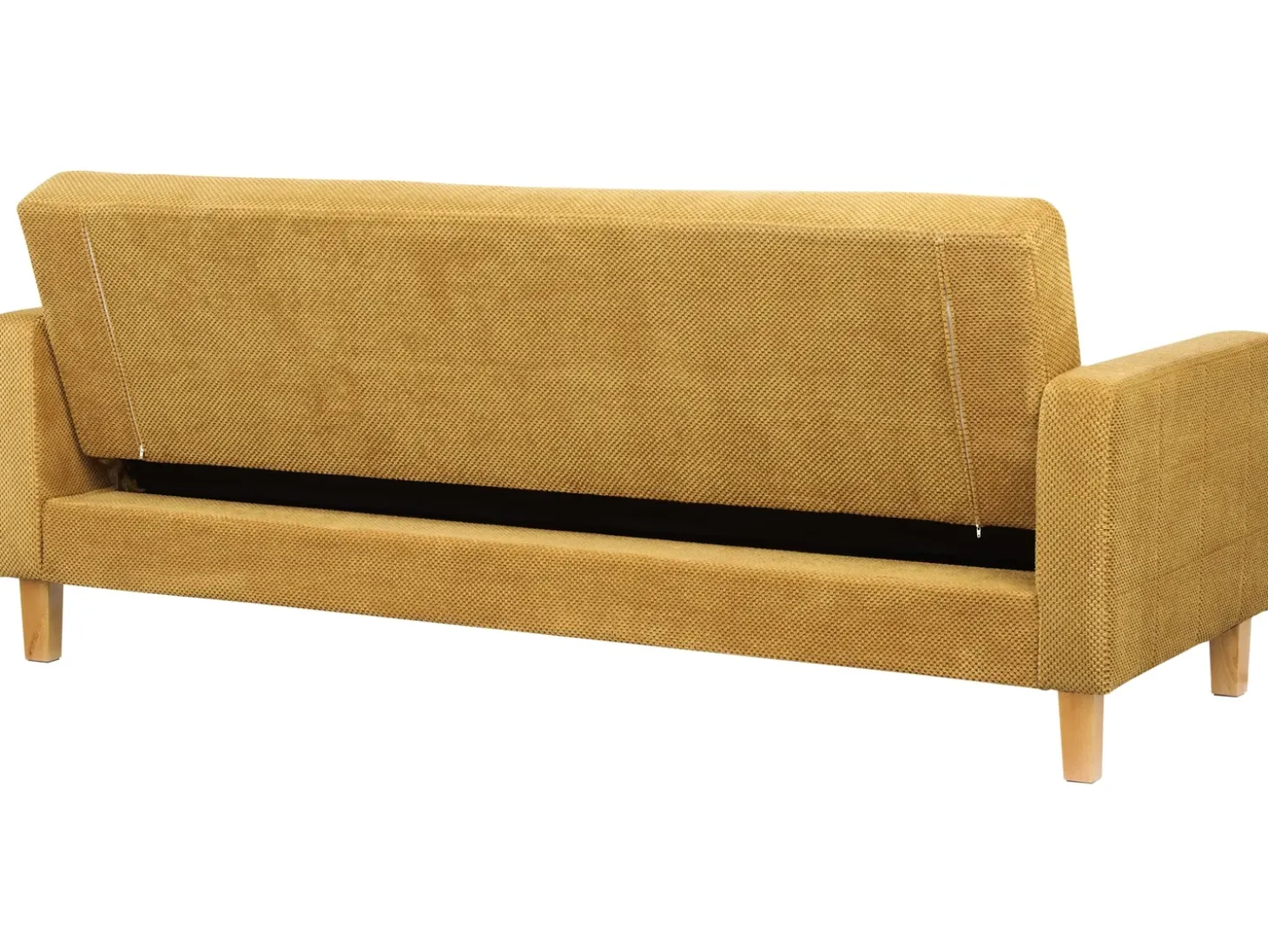Outlet Sofa rozkładana dla 3 osób VEHKOO Musztardowy Sofy Z Funkcją Spania|Wszystkie Sofy
