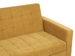 Outlet Sofa rozkładana dla 3 osób VEHKOO Musztardowy Sofy Z Funkcją Spania|Wszystkie Sofy