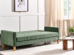 New Sofa rozkładana dla 3 osób VEHKOO Ciemnozielony Sofy Z Funkcją Spania|Wszystkie Sofy