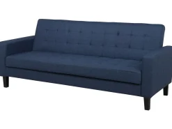 Sofa rozkładana dla 3 osób VEHKOO Ciemnoniebieski