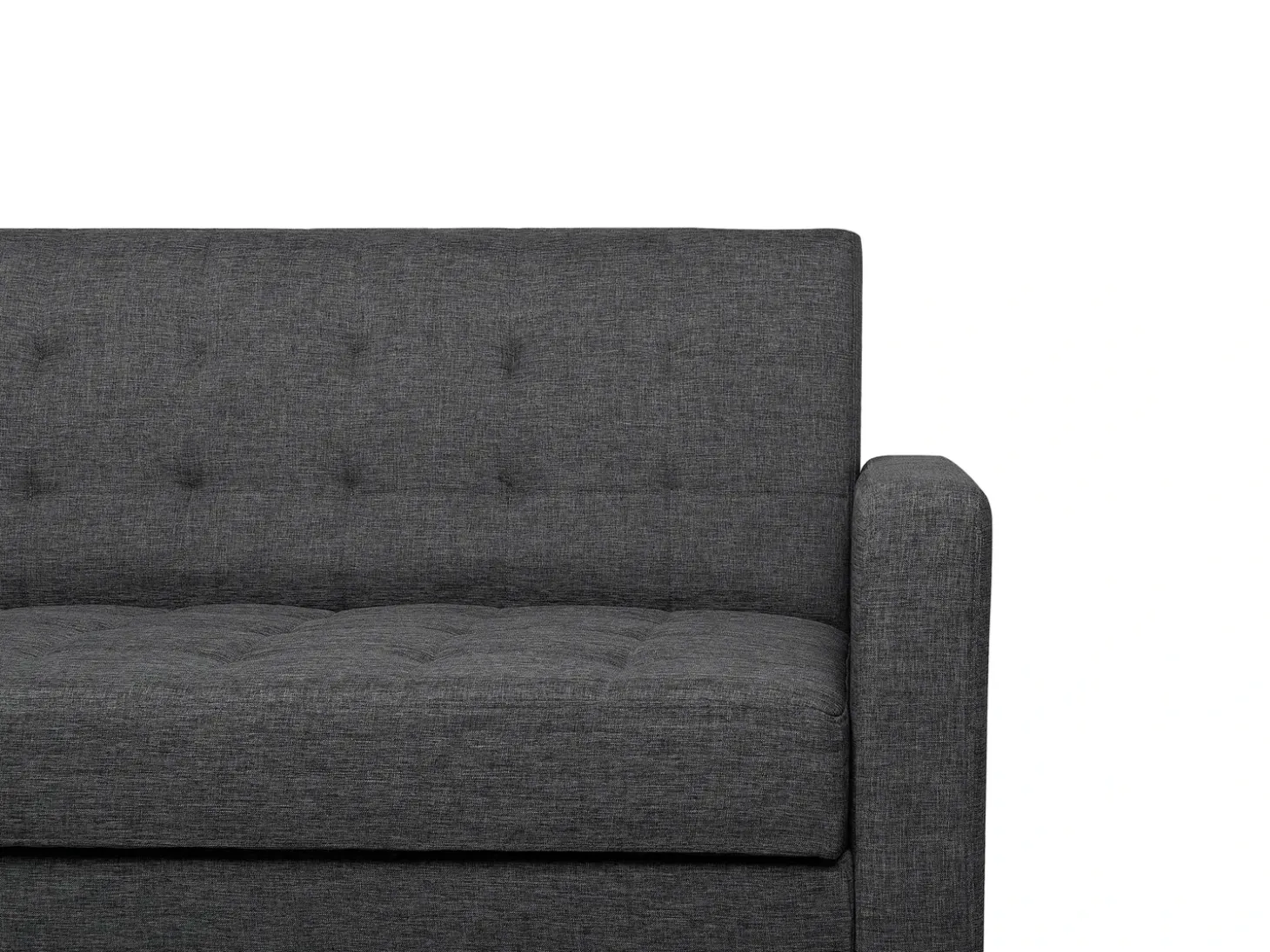 Sofa rozkładana dla 3 osób VEHKOO Ciemnoszary