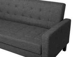 Sofa rozkładana dla 3 osób VEHKOO Ciemnoszary