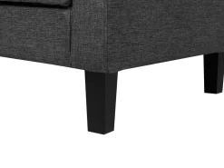 Sofa rozkładana dla 3 osób VEHKOO Ciemnoszary