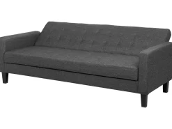 Sofa rozkładana dla 3 osób VEHKOO Ciemnoszary