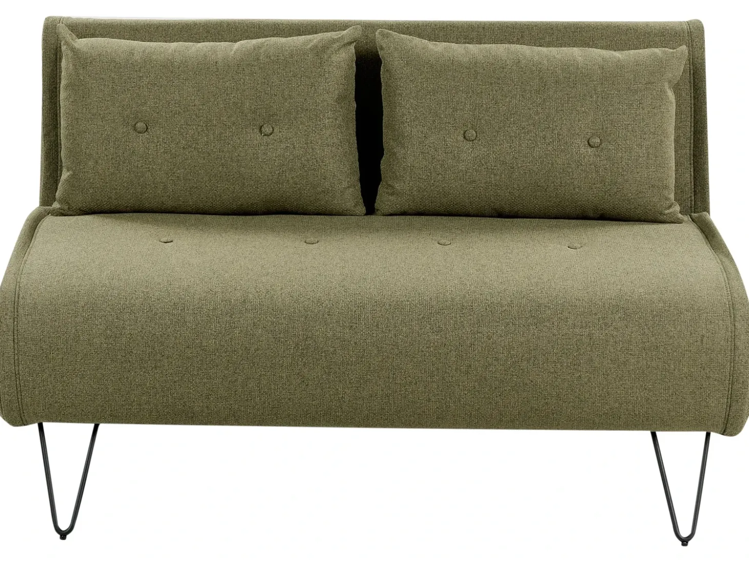 Clearance Sofa rozkładana dla 2 osób VESTFOLD Oliwkowy Sofy Z Funkcją Spania|Wszystkie Sofy