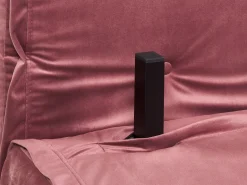 Outlet Sofa rozkładana dla 2 osób VESTFOLD Welur Różowy Sofy Z Funkcją Spania|Wszystkie Sofy