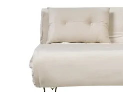 Hot Sofa rozkładana dla 2 osób VESTFOLD Welur Beżowy Sofy Z Funkcją Spania|Wszystkie Sofy