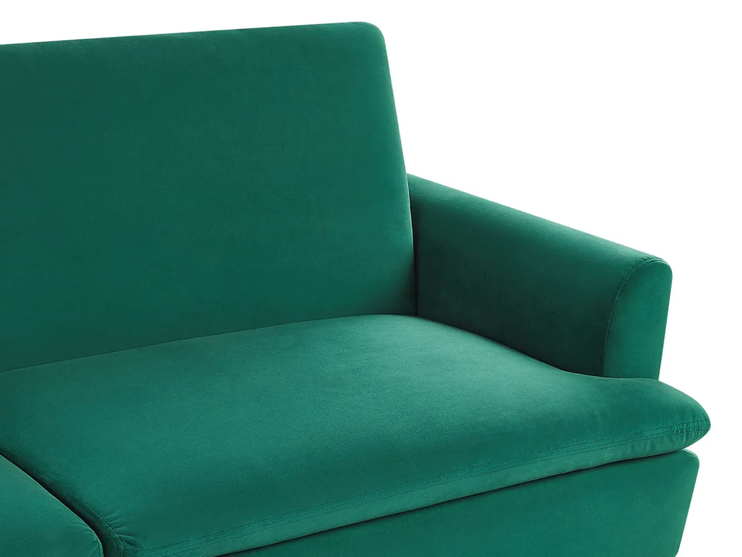 Outlet Sofa rozkładana dla 3 osób VETTRE Welur Ciemnozielony Sofy Z Funkcją Spania|Wszystkie Sofy
