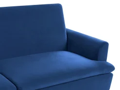 Clearance Sofa rozkładana dla 3 osób VETTRE Welur Granatowy Sofy Z Funkcją Spania|Wszystkie Sofy