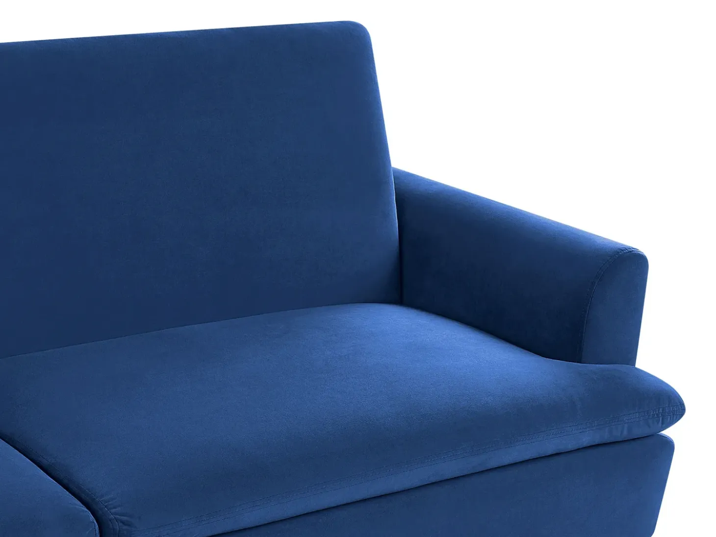 Clearance Sofa rozkładana dla 3 osób VETTRE Welur Granatowy Sofy Z Funkcją Spania|Wszystkie Sofy