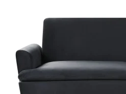 Clearance Sofa rozkładana dla 3 osób VETTRE Welur Czarny Sofy Z Funkcją Spania|Wszystkie Sofy