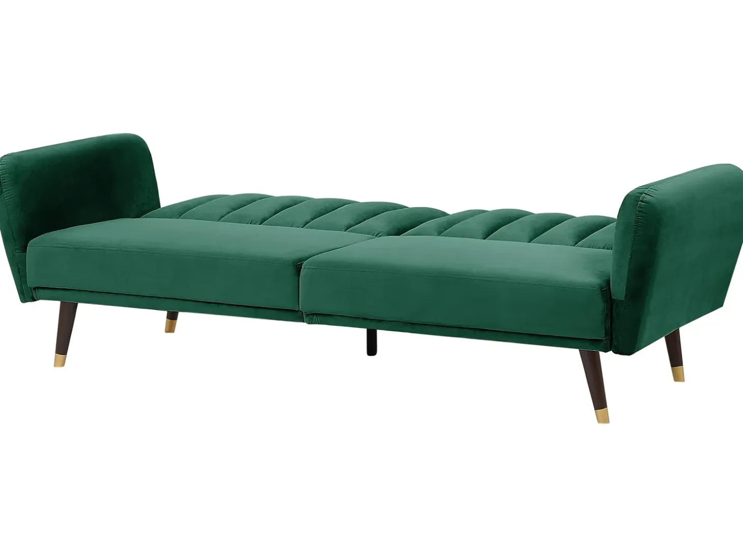 Discount Sofa rozkładana dla 3 osób VIMMERBY Welur Szmaragdowy Sofy Z Funkcją Spania|Wszystkie Sofy