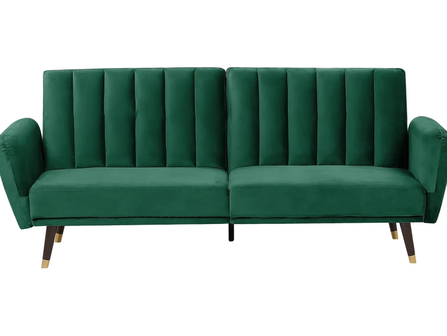 Discount Sofa rozkładana dla 3 osób VIMMERBY Welur Szmaragdowy Sofy Z Funkcją Spania|Wszystkie Sofy