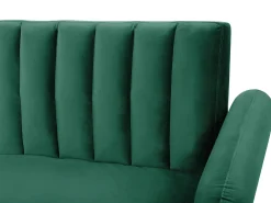 Discount Sofa rozkładana dla 3 osób VIMMERBY Welur Szmaragdowy Sofy Z Funkcją Spania|Wszystkie Sofy