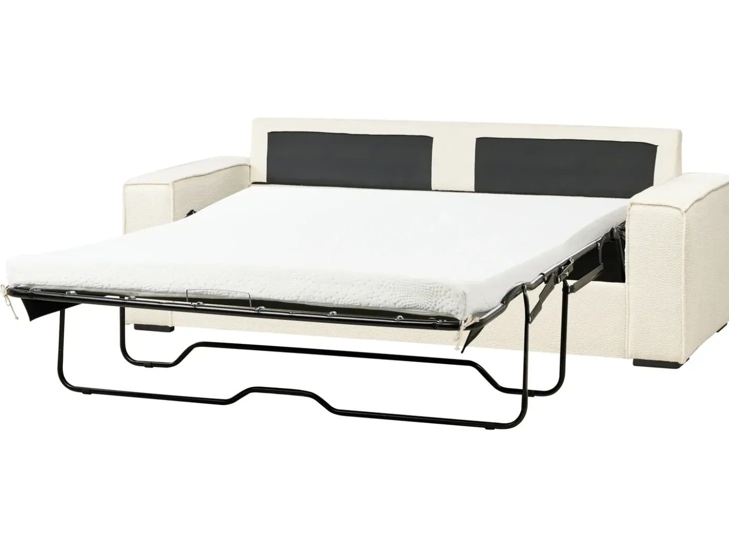 Sale Sofa rozkładana dla 3 osób VUOKATTI Boucle Złamana biel Sofy Z Funkcją Spania|Wszystkie Sofy