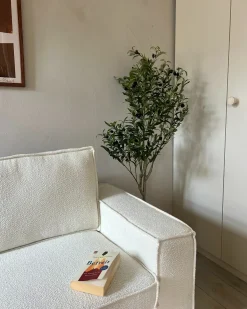 Sale Sofa rozkładana dla 3 osób VUOKATTI Boucle Złamana biel Sofy Z Funkcją Spania|Wszystkie Sofy
