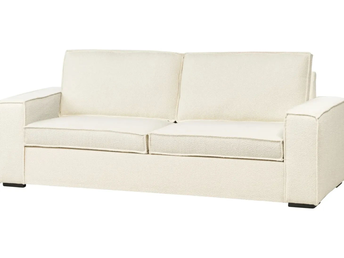 Sale Sofa rozkładana dla 3 osób VUOKATTI Boucle Złamana biel Sofy Z Funkcją Spania|Wszystkie Sofy