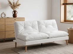 Sale Sofa rozkładana dla 3 osób YILA Biały Sofy Z Funkcją Spania|Wszystkie Sofy