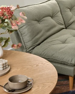 New Sofa rozkładana dla 3 osób YILA Zielony Sofy Z Funkcją Spania|Wszystkie Sofy