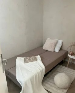 Sofa rozkładana dla 2 osób YORK Beżowy