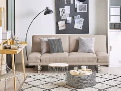 Sofa rozkładana dla 2 osób YORK Beżowy